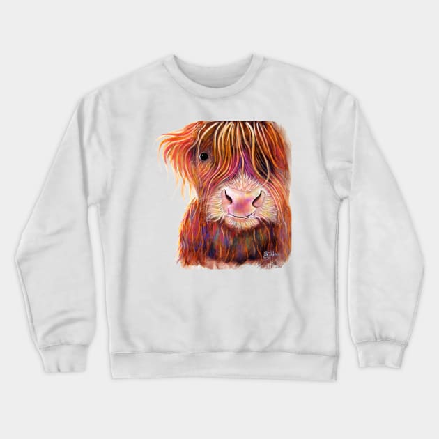 SCoTTiSH HiGHLaND CoW ' THe KiD ' Crewneck Sweatshirt by ShirleyMac